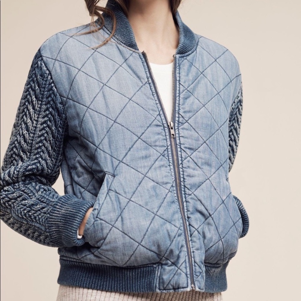 Cloth & Stone quilted bomber jacket 💕